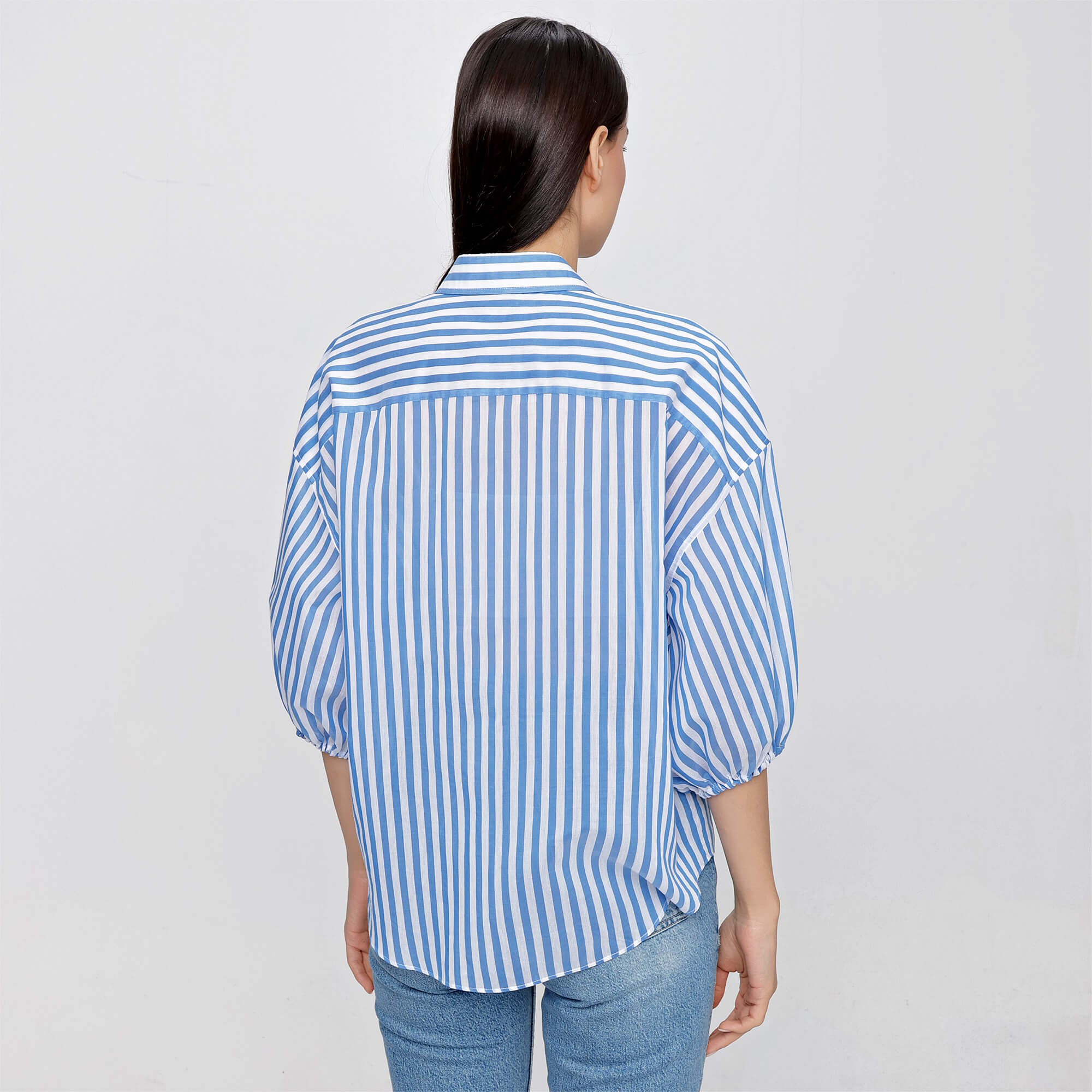 Brunello Cucinelli - Blue&White Striped Shirt 